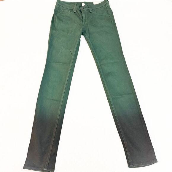 Rag & Bone Legging Green Denim Ombre Jeans Size 27 - Picture 2 of 9